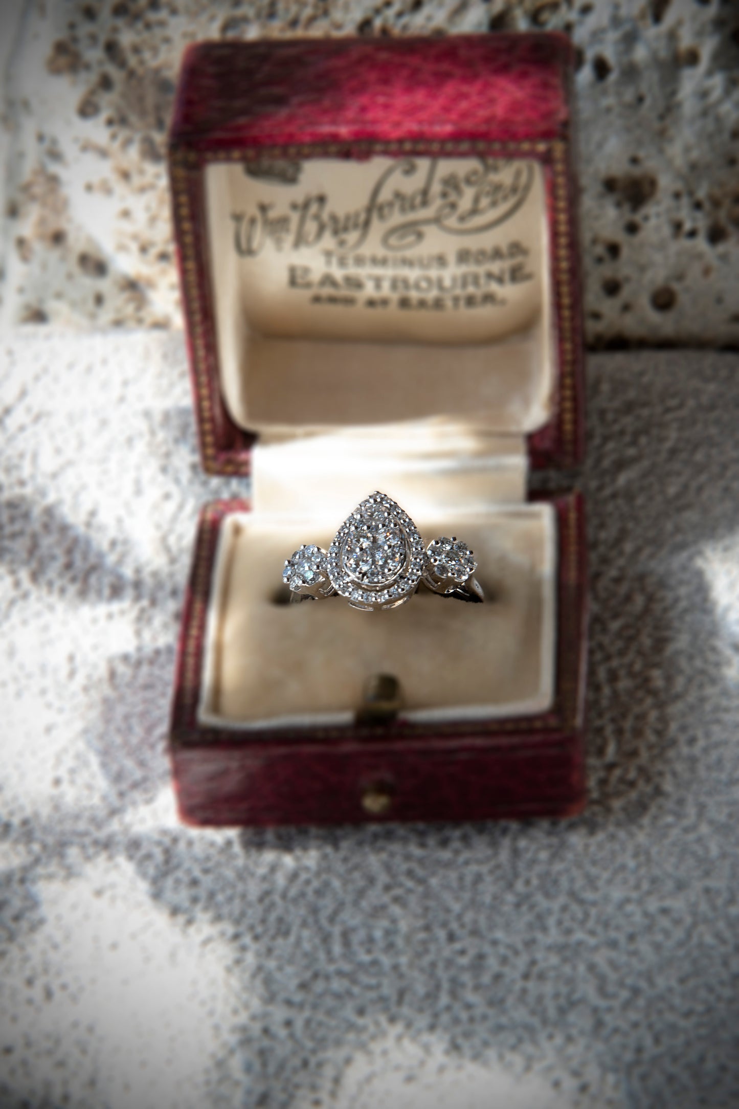 Anillo oro blanco y diamantes