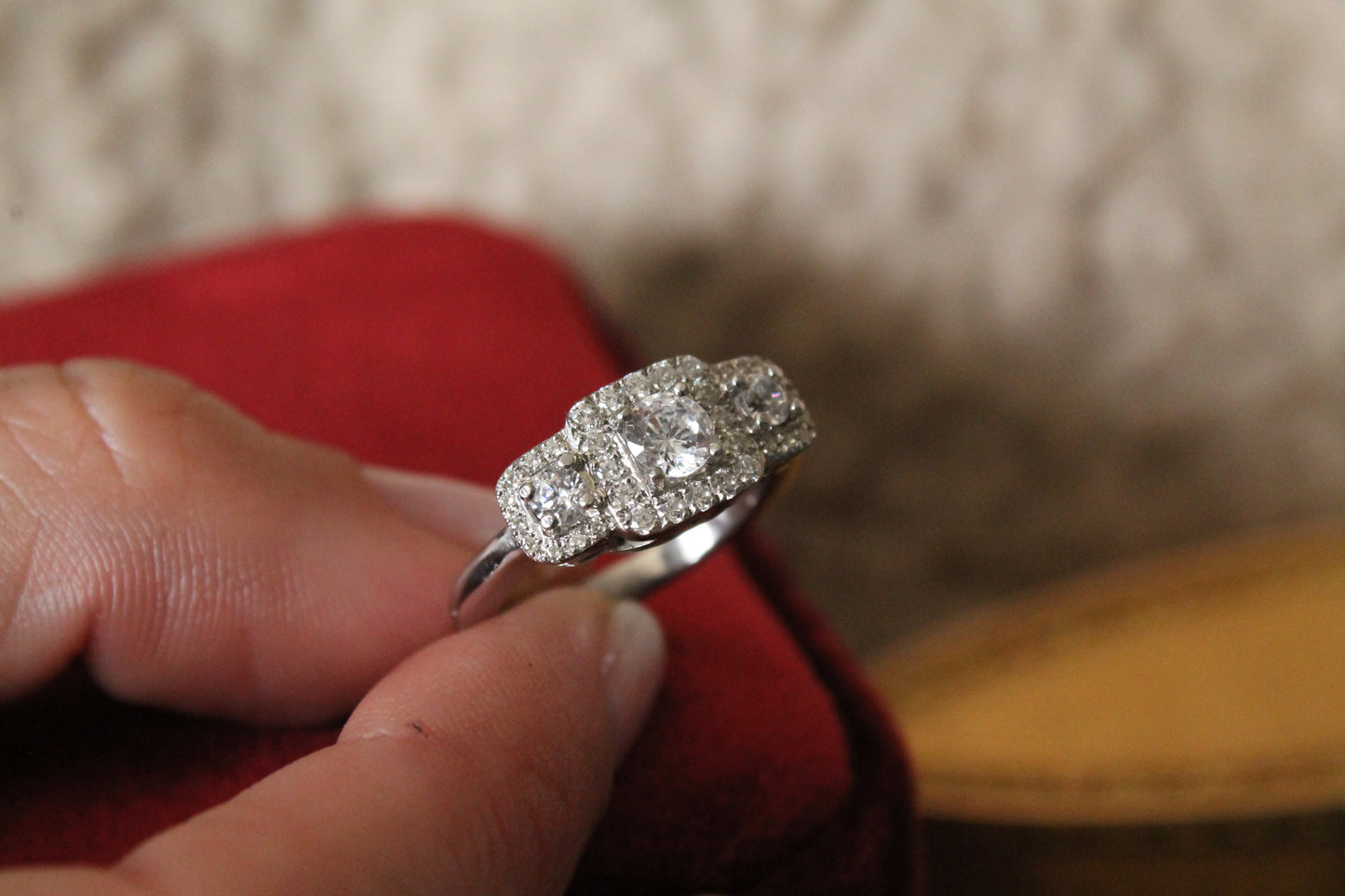 Anillo hecho a mano, a pedido, plata 925, rodio platino y zirconitas.