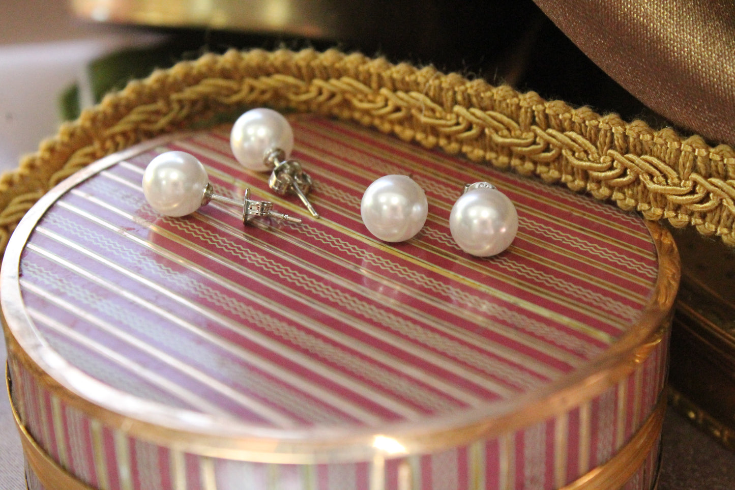 Aros plata 925 y perlas de agua dulce