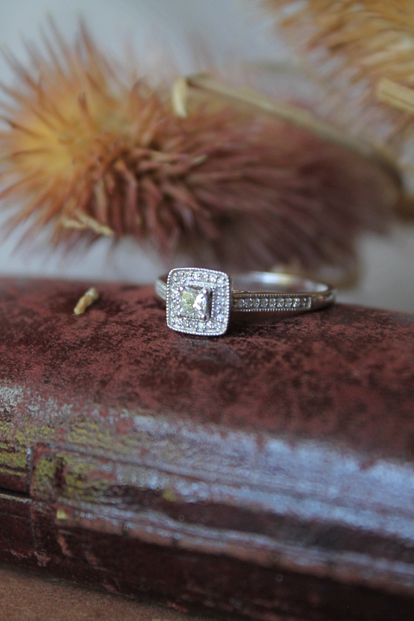 Anillo oro blanco y brillantes